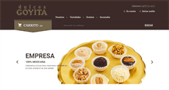 Desktop Screenshot of dulcesgoyita.com